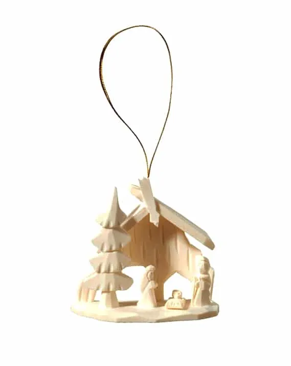 Suspension Crèche en bois 