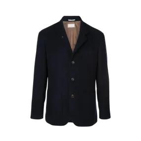 Veste droite officier bleu marine poches plaquées